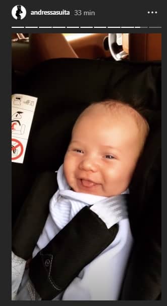 O belo sorriso do bebê Samuel, filho da Andressa Suita e do Gusttavo Lima