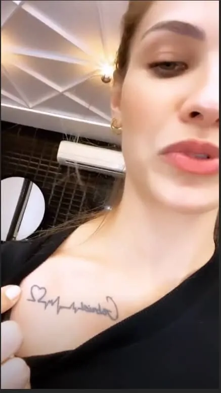 Andressa Suita irá remover esta tatuagem