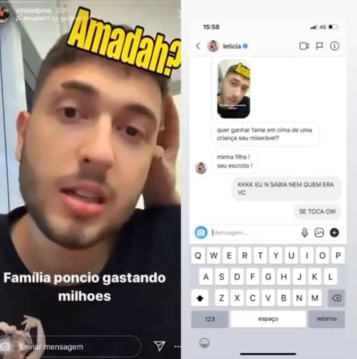 Resposta de Letícia Almeida para youtuber que falou de sua filha