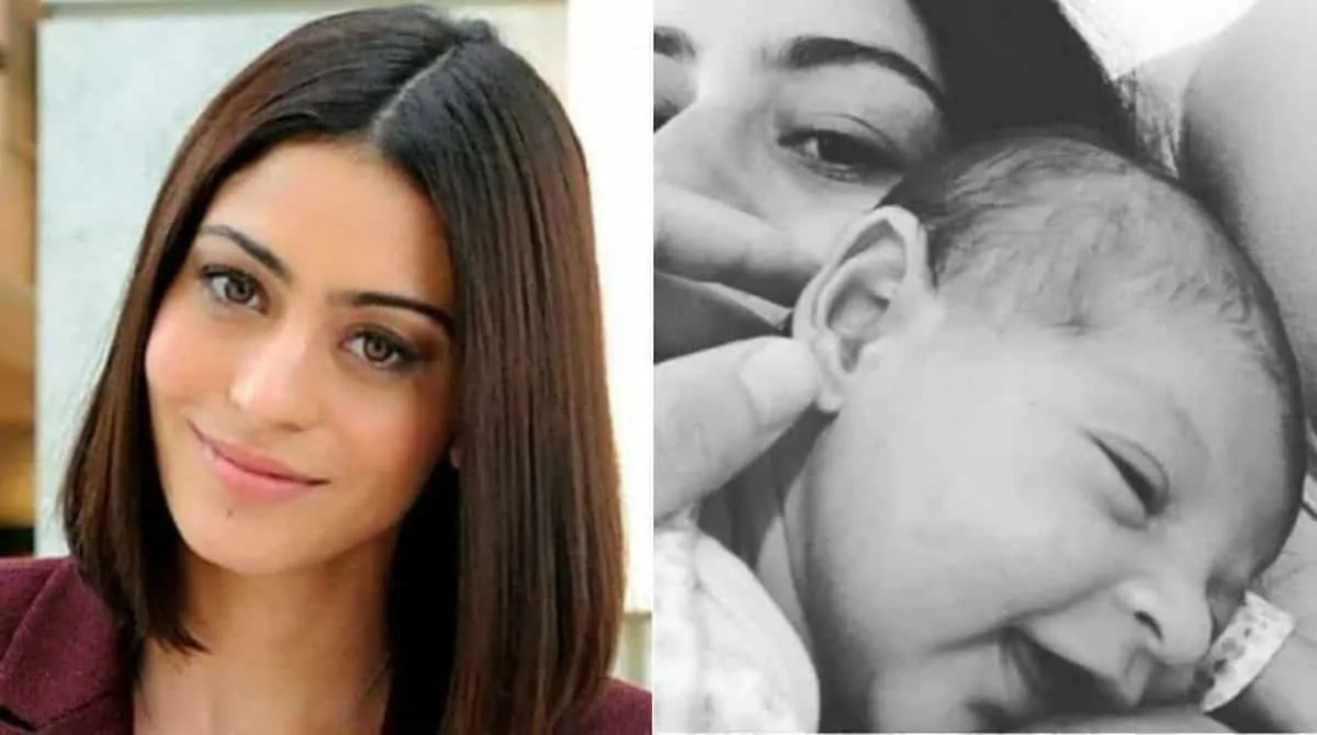 A atriz Carol Castro comemorou um mês de sua filhota Nina com uma linda foto