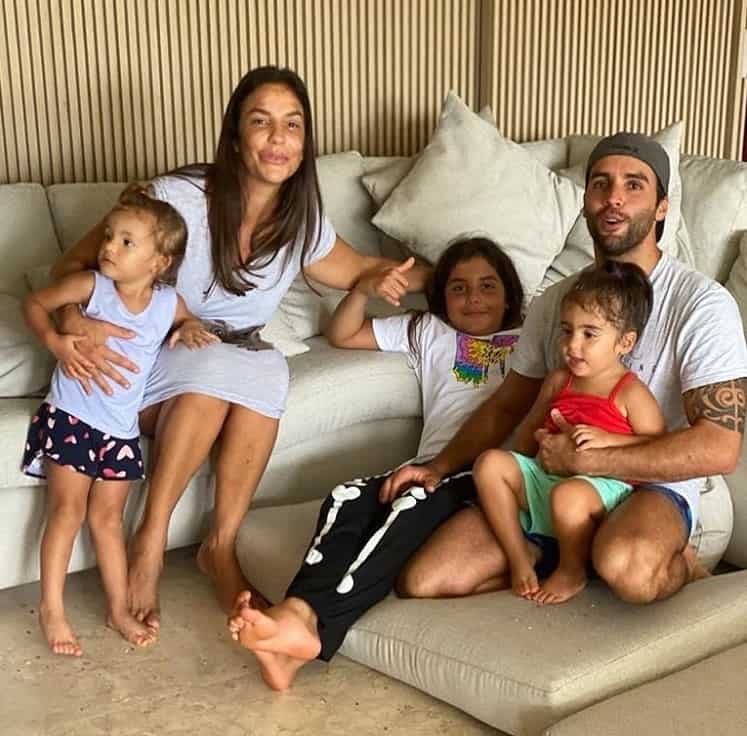Ivete Sangalo, Daniel Cady e os três filhos do casal