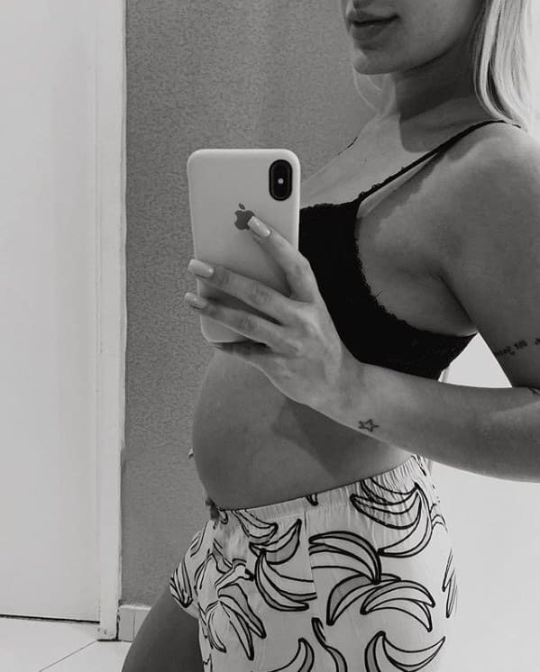 Teka Silva fez esta última foto grávida de seu bebê