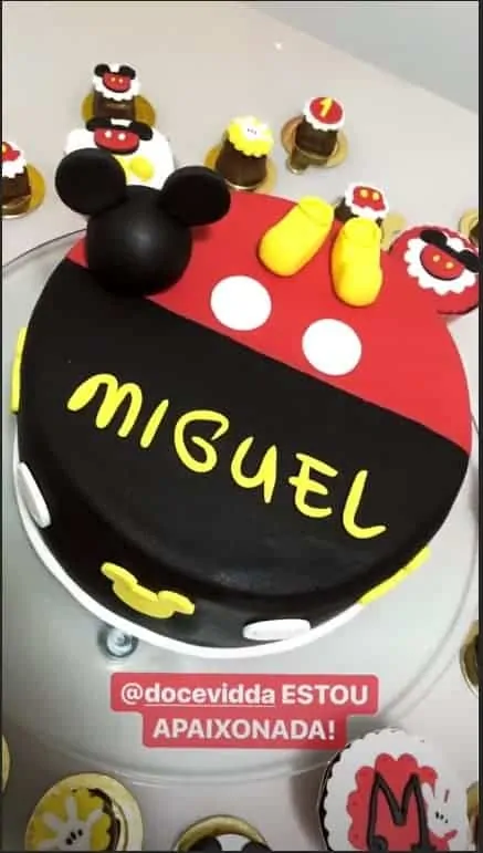 O lindo bolo do filho de Felipe Araújo