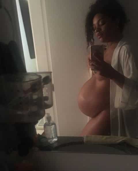 Postagem da atriz Juliana Alves antes de dar à luz