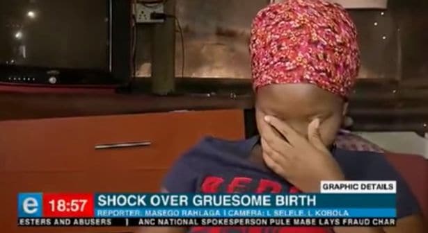 A mamãe Kagiso Kgatla desabafou sobre o parto traumático de seu bebê