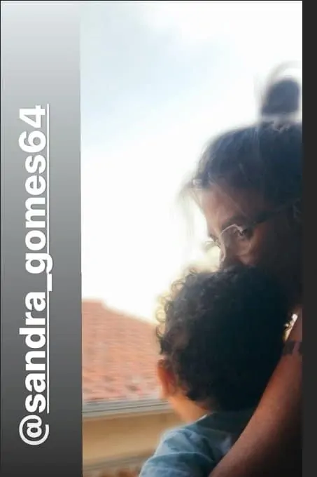 Sogra de Mara Maravilha com o bebê Benjamin