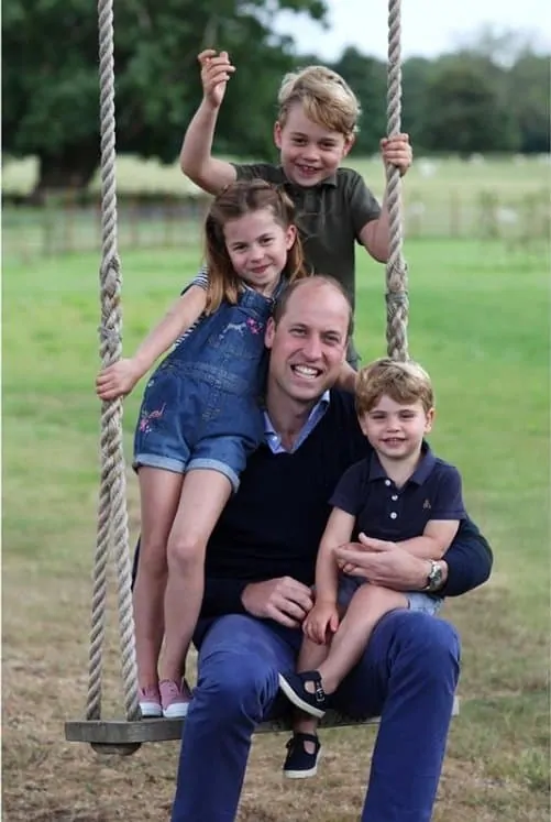 Kate Middleton fez esta foto do príncipe William com os filhos