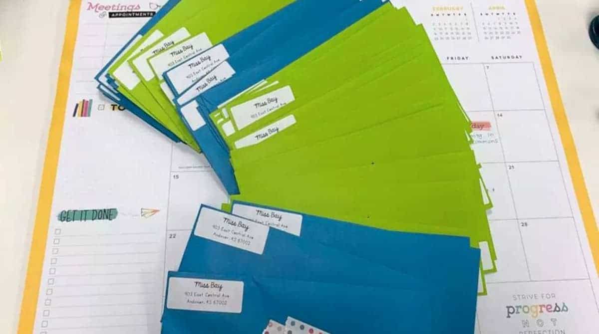 Os alunos foram surpreendidos com uma carta da professora