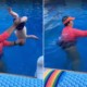O vídeo da professora de natação gerou controversas