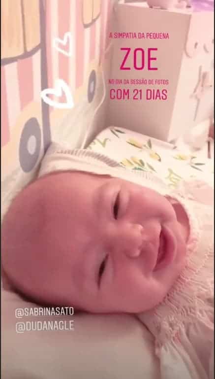 A fotógrafa Katia Rocha fez um belo vídeo com a bebê Zoe