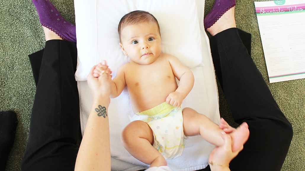 30º passo para fazer a shantala no bebê