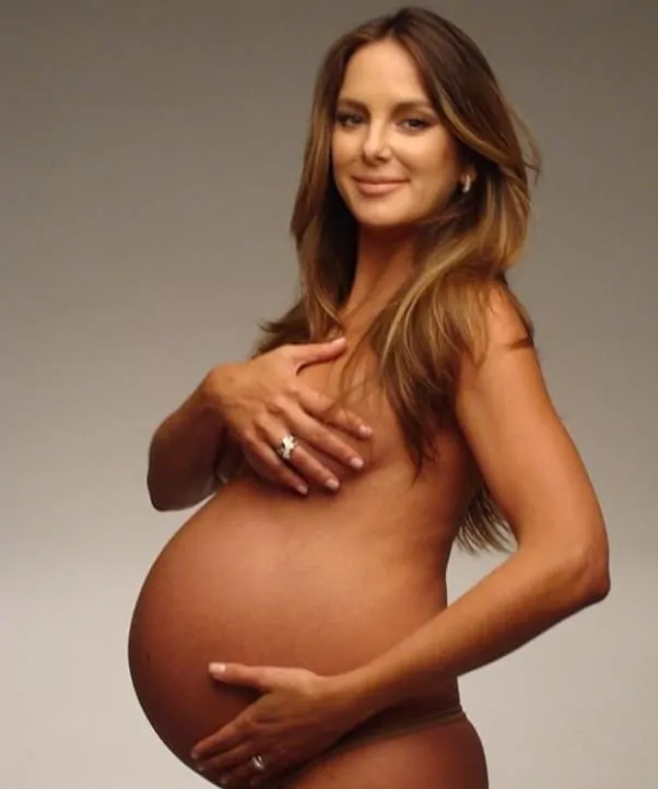 Ticiane Pinheiro quando estava grávida de Rafaella Justus