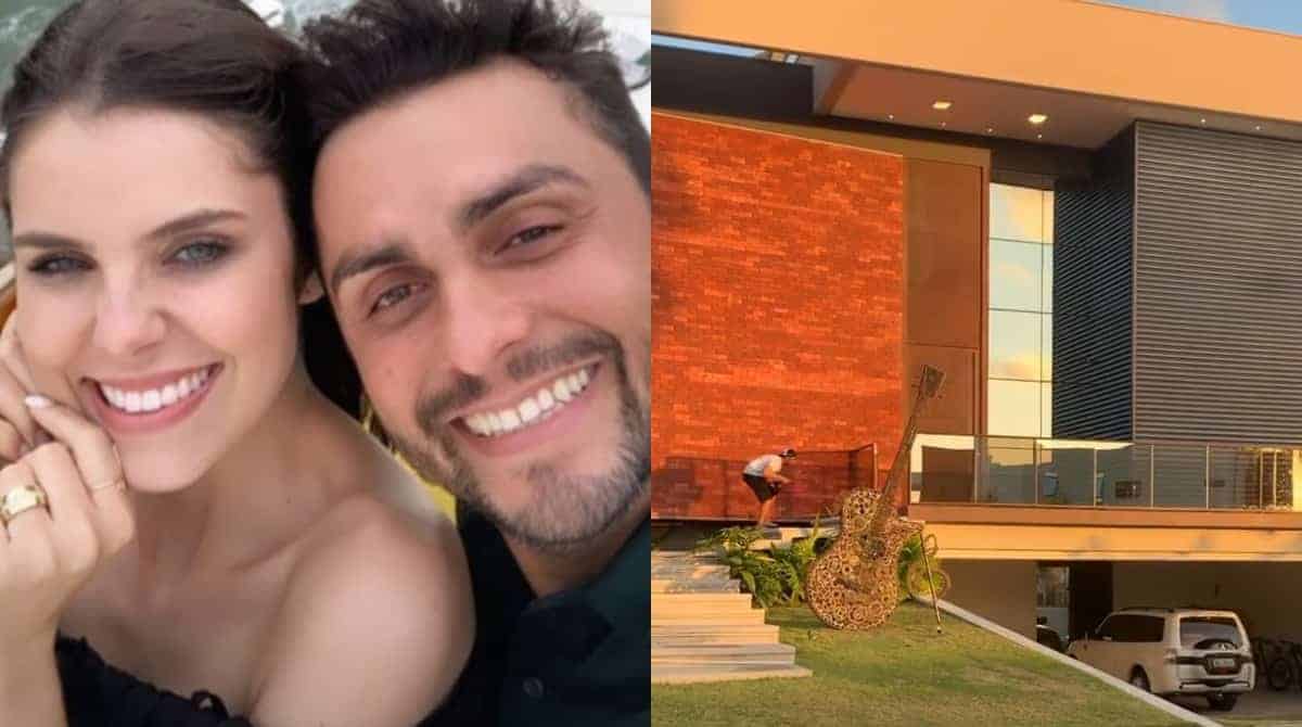 Mano Walter e Débora Silva mostraram o filho no elevador de sua casa