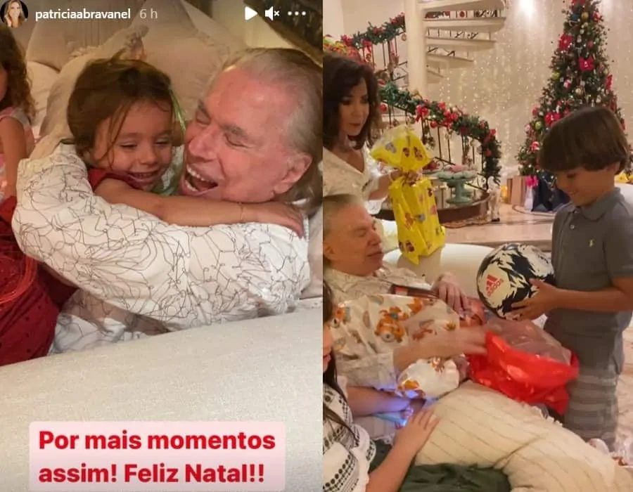 Patrícia Abravanel encantou ao mostrar Silvio Santos com os netos