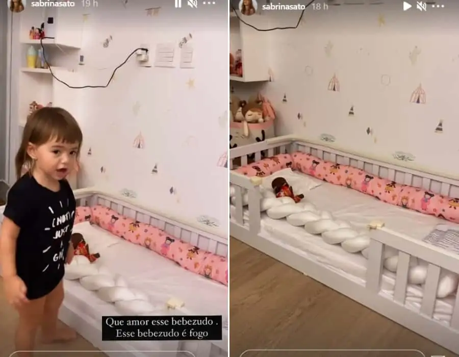A bebê de Sabrina Sato no seu quarto