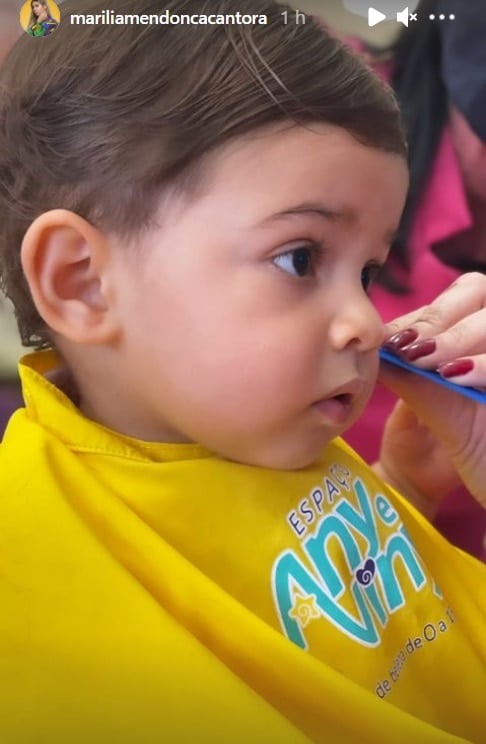 O menino Léo, filho de Marília Mendonça
