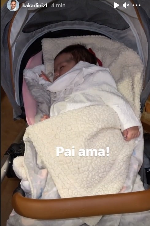 A bebê Zaya, que é filha da cantora Simone