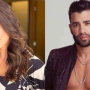 A modelo Andressa Suita e o cantor Gusttavo Lima reataram e ela mostrou os filho no quarto da mansão