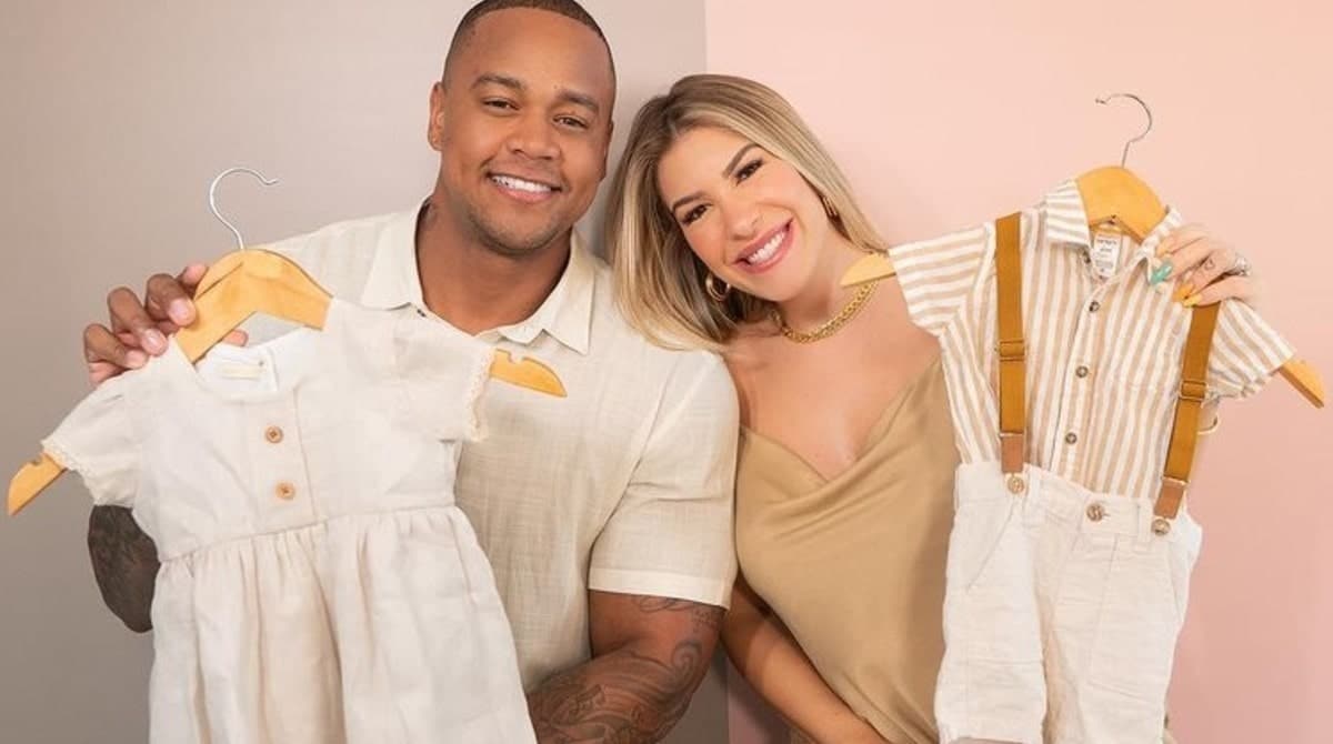 Léo Santana e Lorena Improta fizeram chá revelação