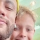Neymar comemorou o aniversário do pequeno Davi Lucca
