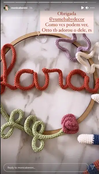 Lara, filha de Mônica Benini e Junior, está prestes a nascer