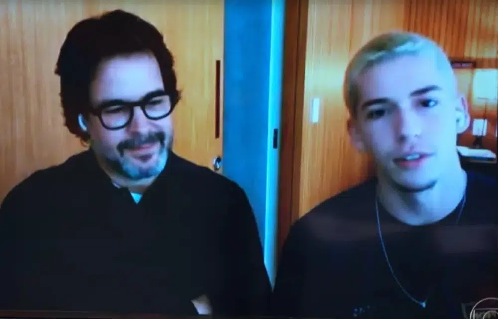 Murilo Benício com o filho Pietro