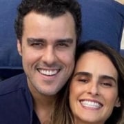 Joaquim Lopes e Marcella Fogaça encantaram ao mostrarem as suas gêmeas