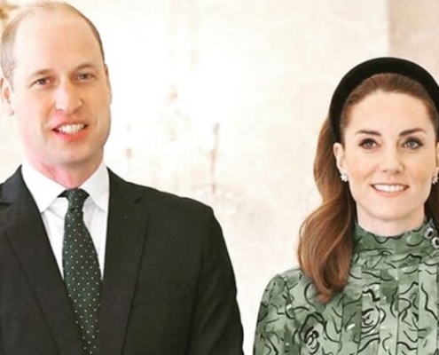 Kate Middleton e o príncipe William surpreenderam ao aparecerem com os filhos
