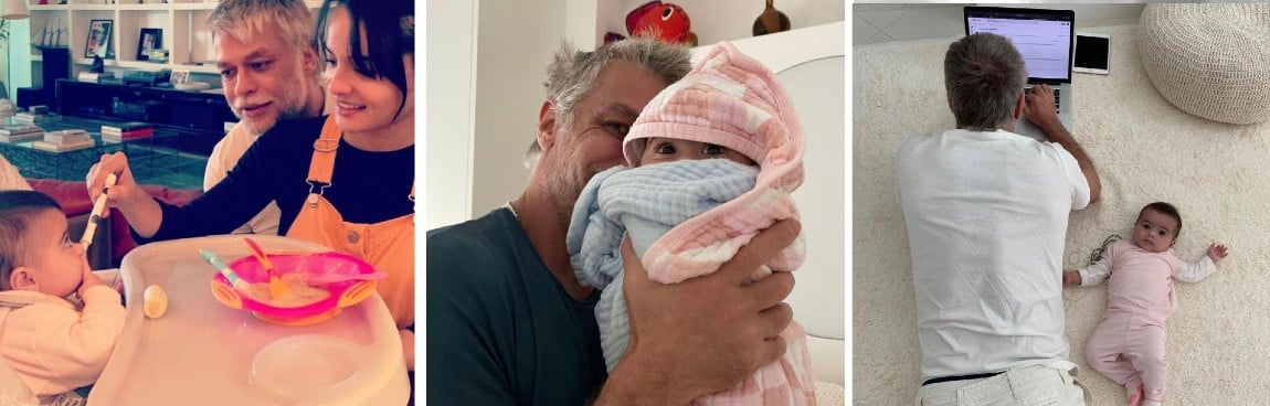 O ator Fábio Assunção compartilhou fotos de Alana nos primeiros meses de vida