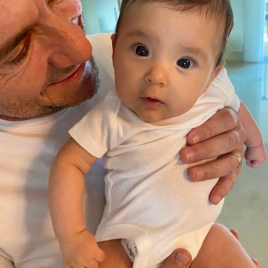 Daniel celebrou os três meses de vida de sua bebê