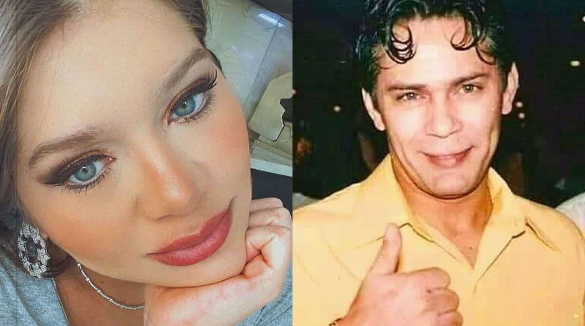 Filha de Leandro surge com bebê no colo