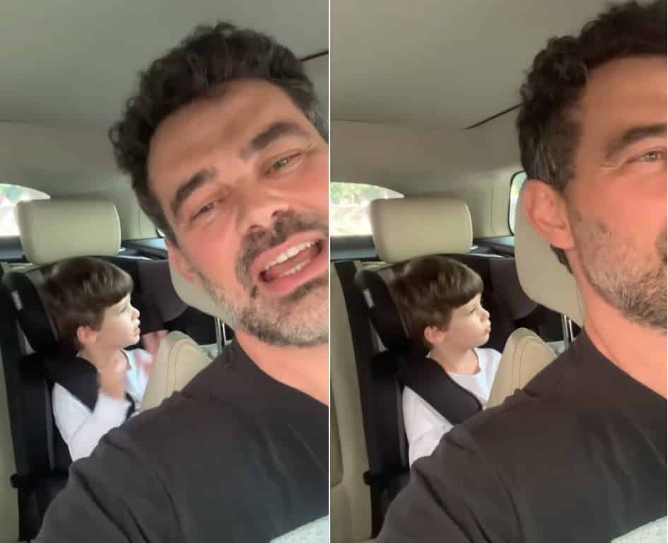 Carmo Dalla Vecchia posta registro do filho Pedro, de 3 anos cantando “Vou de Táxi da Angélica e impressiona