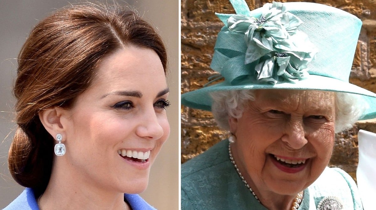 Kate Middleton mostra seus três filhos com a bisavó, a Rainha Elizabeth II
