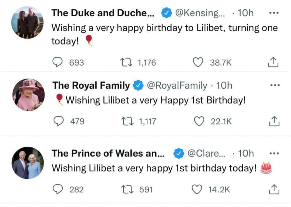 A Família Real desejou parabéns para a filha de Meghan Markle e Harry, Lilibet
