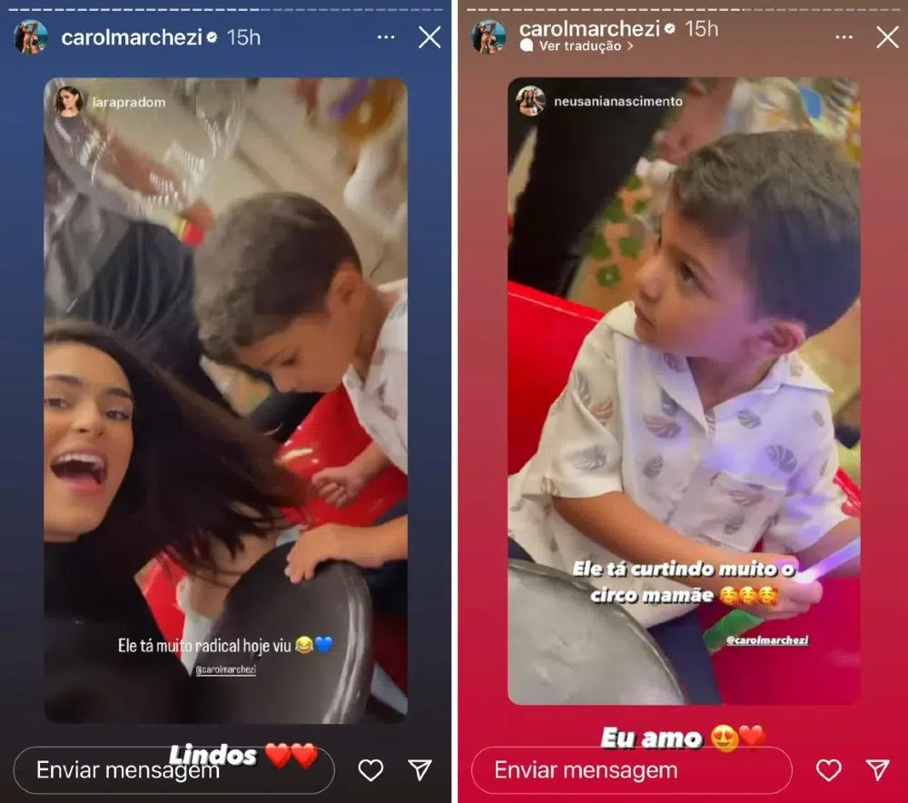 A ex de Felipe Araújo mandou um recado para a atual namorada do cantor que posou com o filho deles 