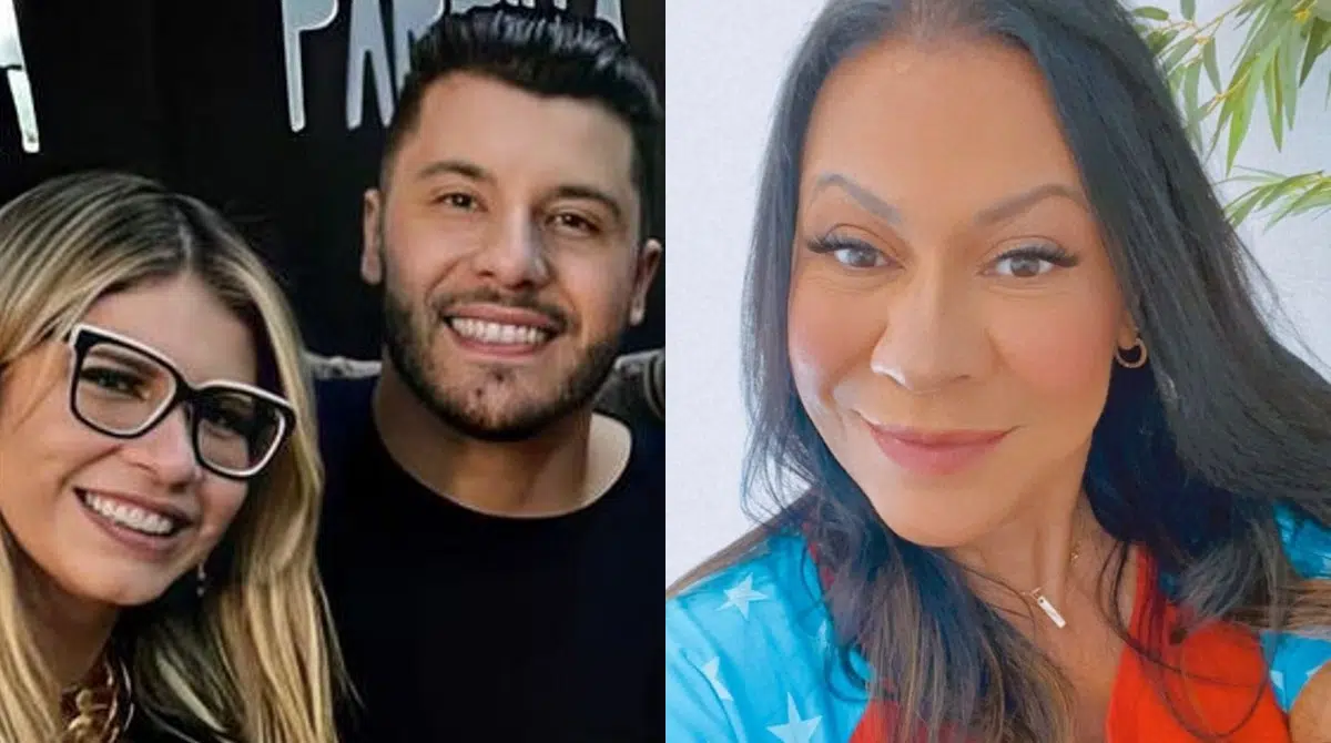Murilo Huff surge com dona Ruth e com o filho e revela novo romance