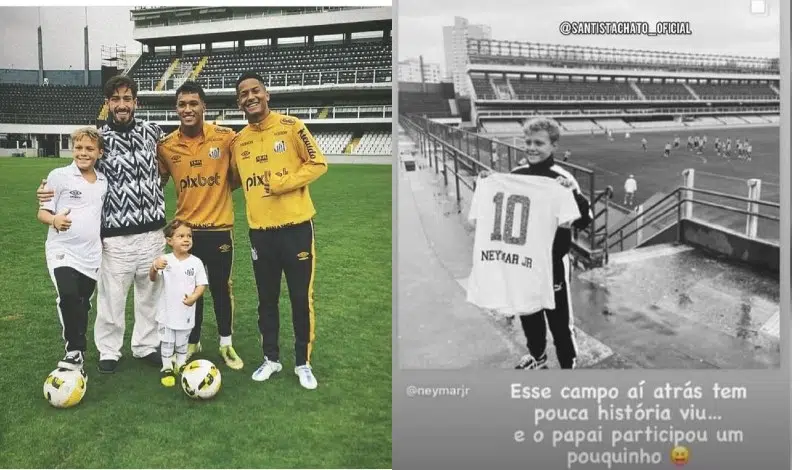 Carol Dantas mostra filho com Neymar em estádio e craque comenta