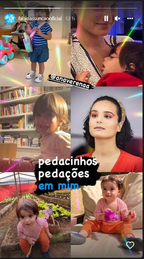 Fábio Assunção compartilha clique raro de sua bebê e surpreende