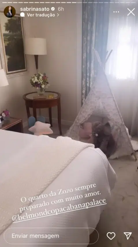 Sabrina Sato publica fotos do quarto que foi preparado especialmente para a filha