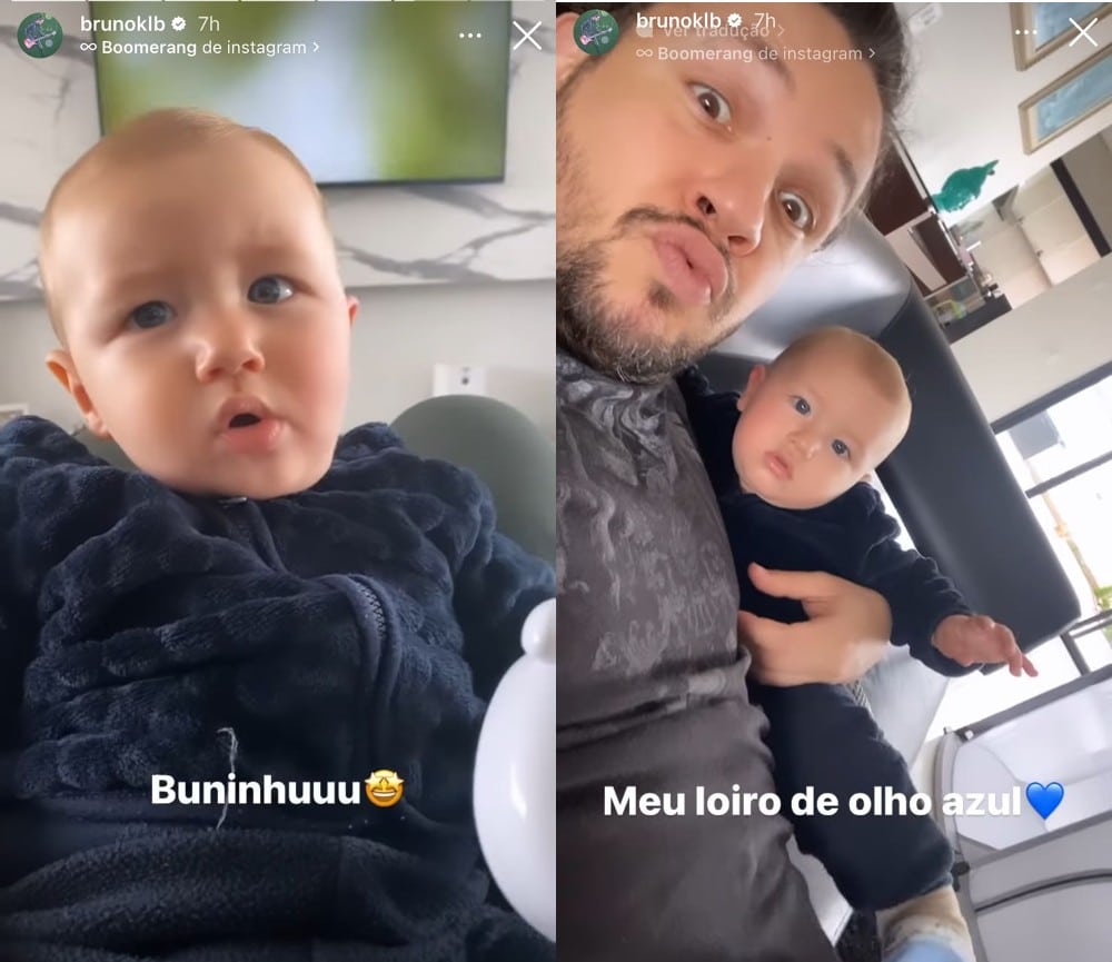 Bruno do KLB mostra seu bebê e chama atenção