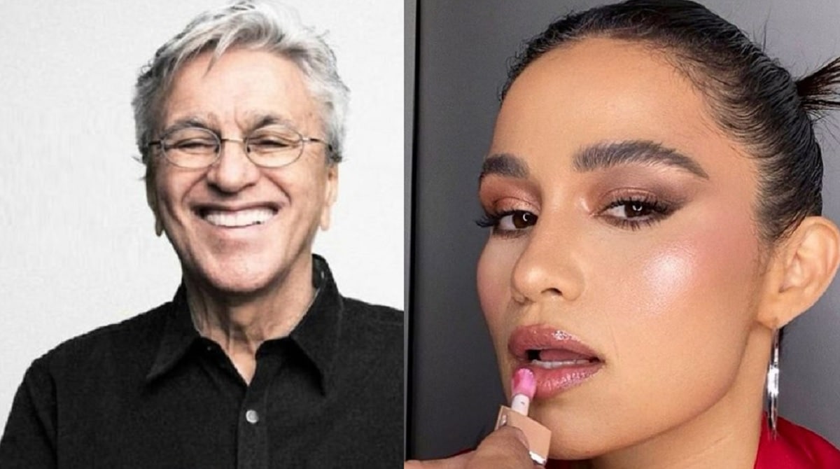 Nanda Costa mostra clique de suas bebês ao lado de Caetano Veloso