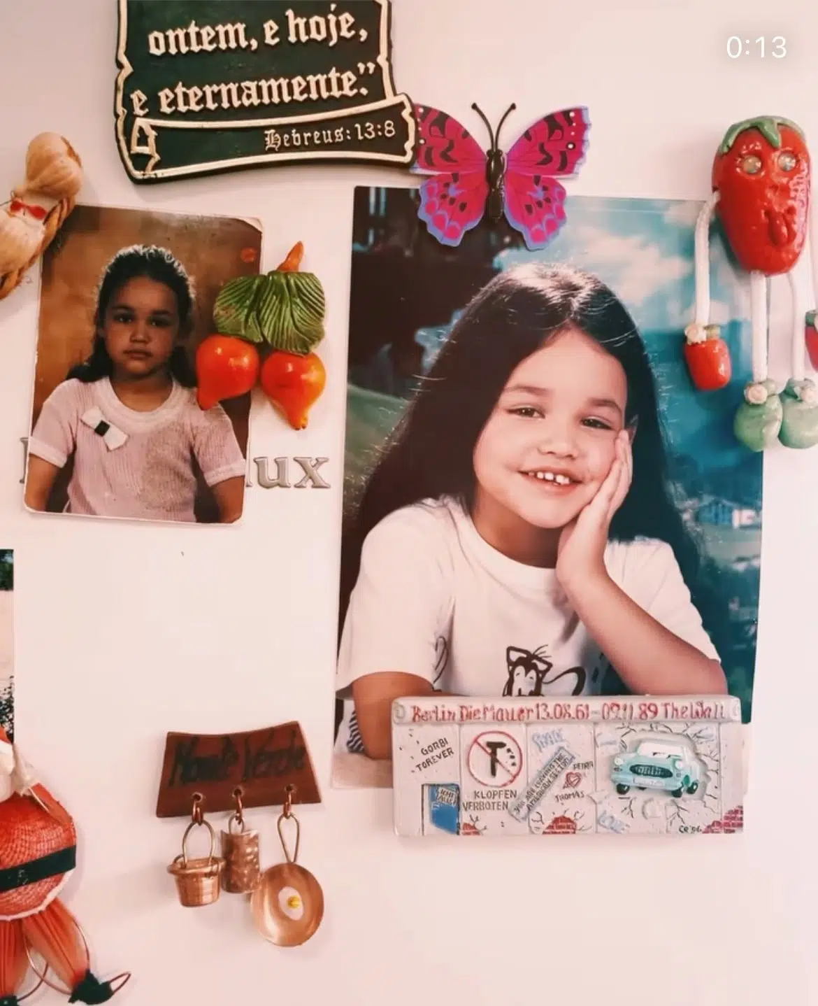 Débora Nascimento mostra foto de quando era criança e semelhança com sua filha impressiona