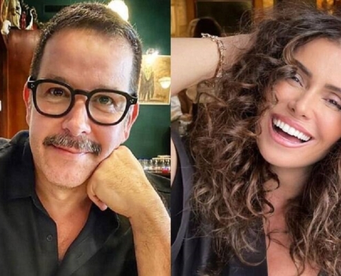 Filho de Murilo Benício e Giovanna Antonelli leva a namorada em estreia do filme do pai famoso