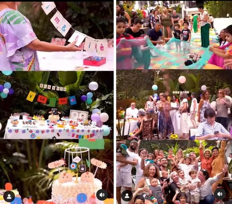 Os detalhes da festa de 1 ano das filhas de Nanda Costa e Lan Lanh