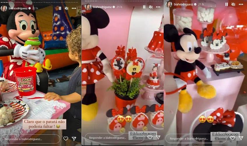 Sorocaba e Biah Rodrigues mostram festa de 11 meses de sua bebê com o tema universo da Disney