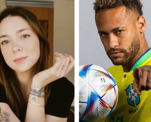 Marido de Carol Dantas posa com o enteado e manda recado para o pai dele, o jogador Neymar Jr.