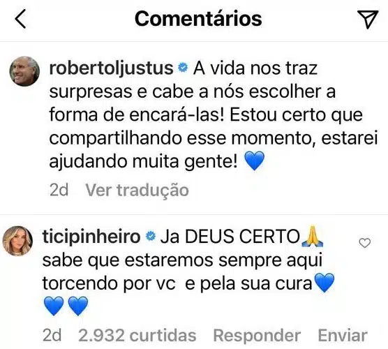 Ticiane Pinheiro mandou um recado para o ex-marido, Roberto Justus, após o comunicado 