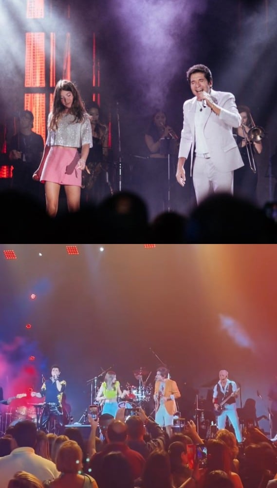 Filha mais velha de Daniel se apresenta junto ao pai em show em cruzeiro