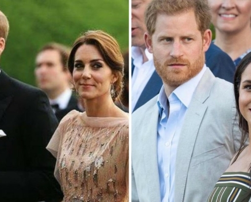 Os príncipes de Gales, William e Kate Middleton, surgem com criança, após desabafo de Harry e Meghan