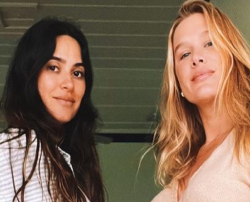 Thaila Ayala e Fiorella Mattheis exibem seus barrigões de grávida e impressionam